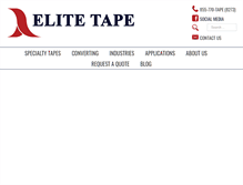 Tablet Screenshot of elitetape.com